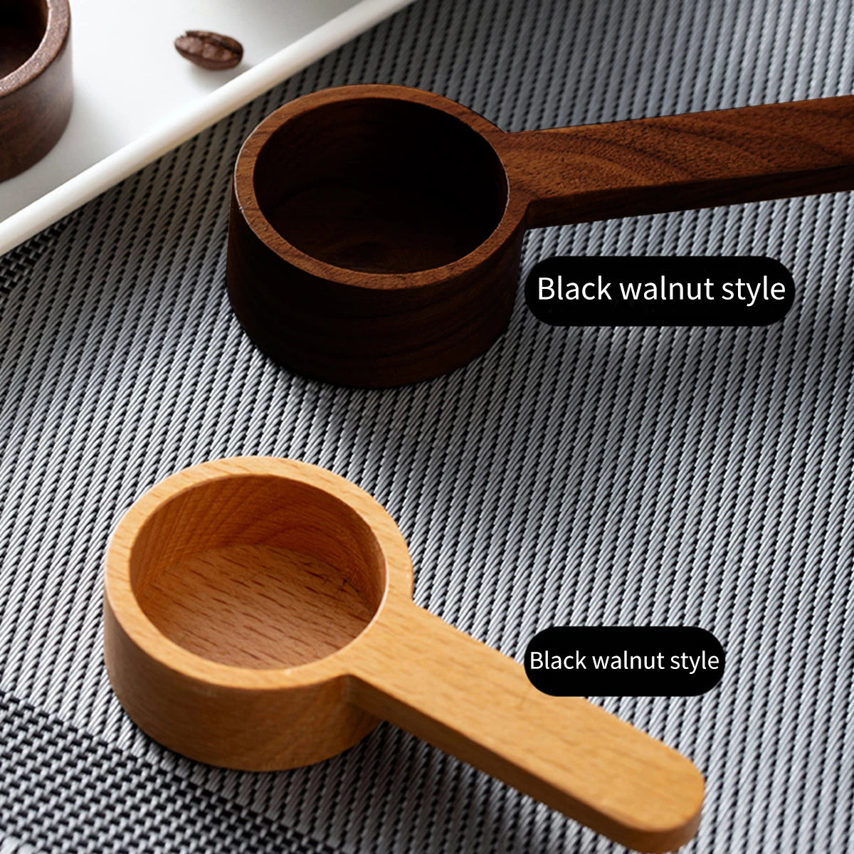 1PC Walnut coffee scoop powder measuring spoon