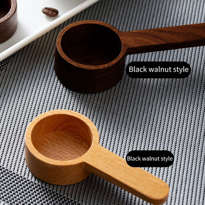 1PC Walnut coffee scoop powder measuring spoon