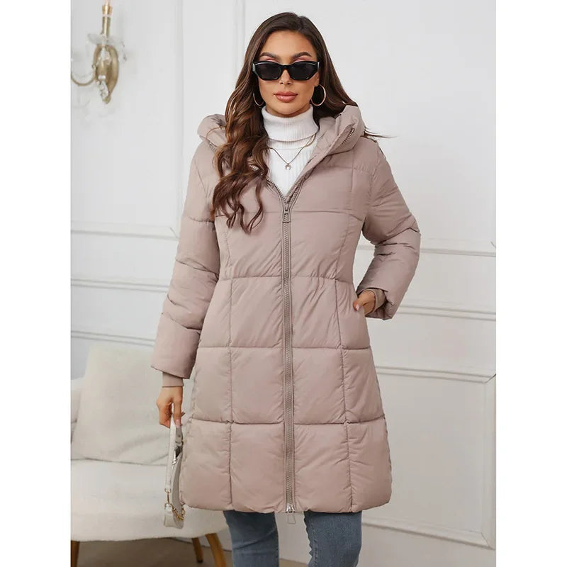 Long Thick Down Cotton Coat
