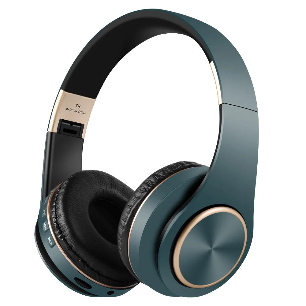 T8 Wireless Headphones Bluetooth 5.3 Stereo Surround Sound Foldable Sport