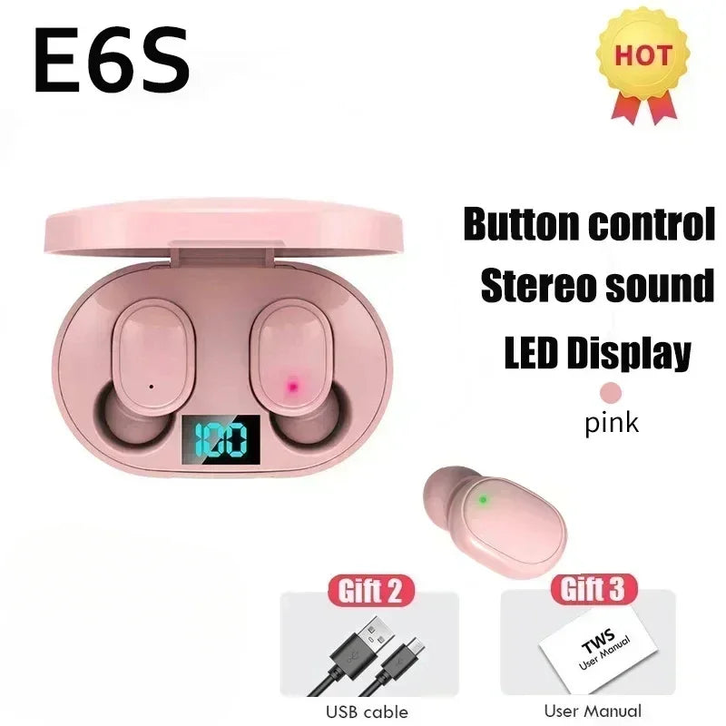 E6S Wireless Noise-Cancelling Earbuds