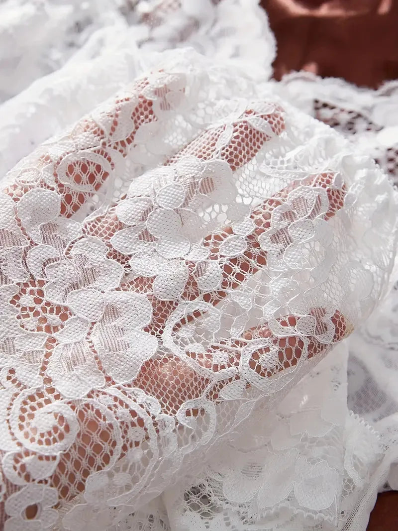 Sexy V-neck Bra Open Sleep Skirt Lingerie