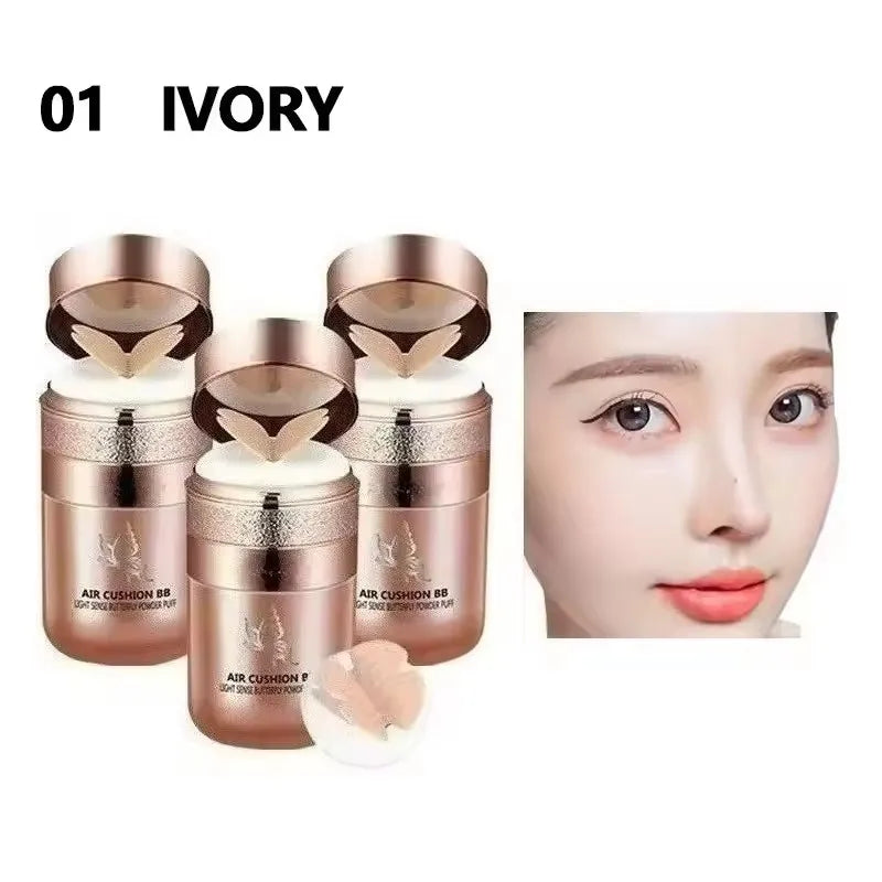 BB Cream Butterfly Powder Puff Moisturizing Foundation