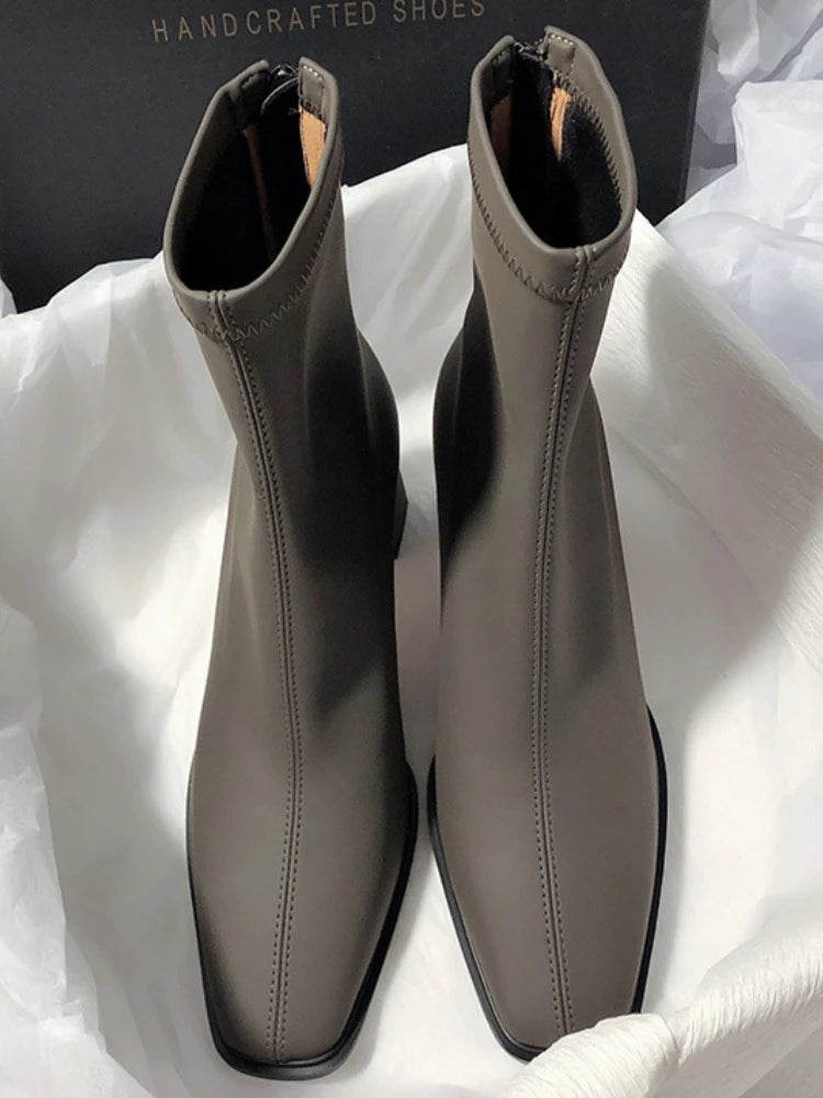 DANA Soft Leather High Heel Boots