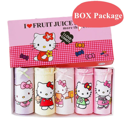 5 Packs/Box Mickey Cartoon Soft Cotton Underwear
