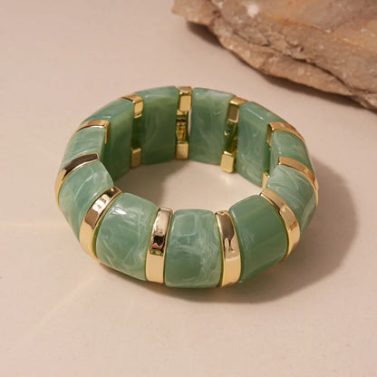 Vintage Acrylic Cuff Irregular Geometric Wide Bangles Bracelets