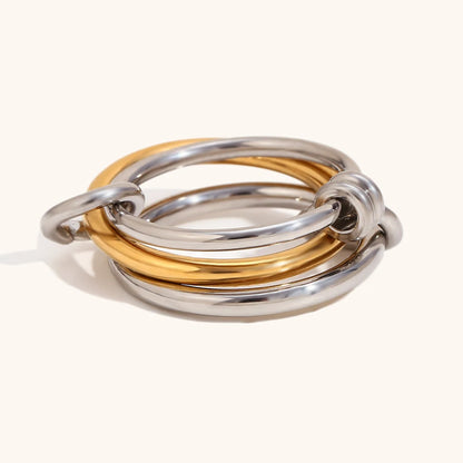 DANA Mix Dua Circle Stainless steel Ring