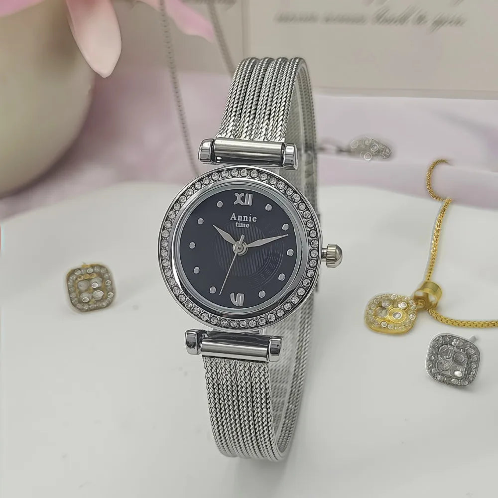 Luxury Quartz Wristwatches Intermittent Gold Bracelet Watch