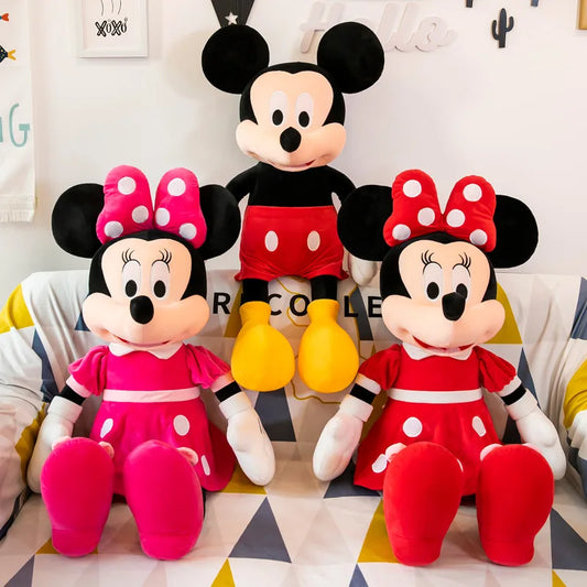 35cm Mickey Mouse Plush Toys Kawaii Anime Mickey Minnie Dolls