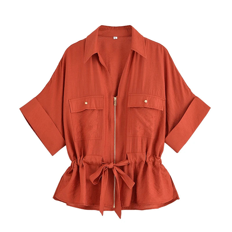 High Elastic Waist Trousers Chic Pants Sets