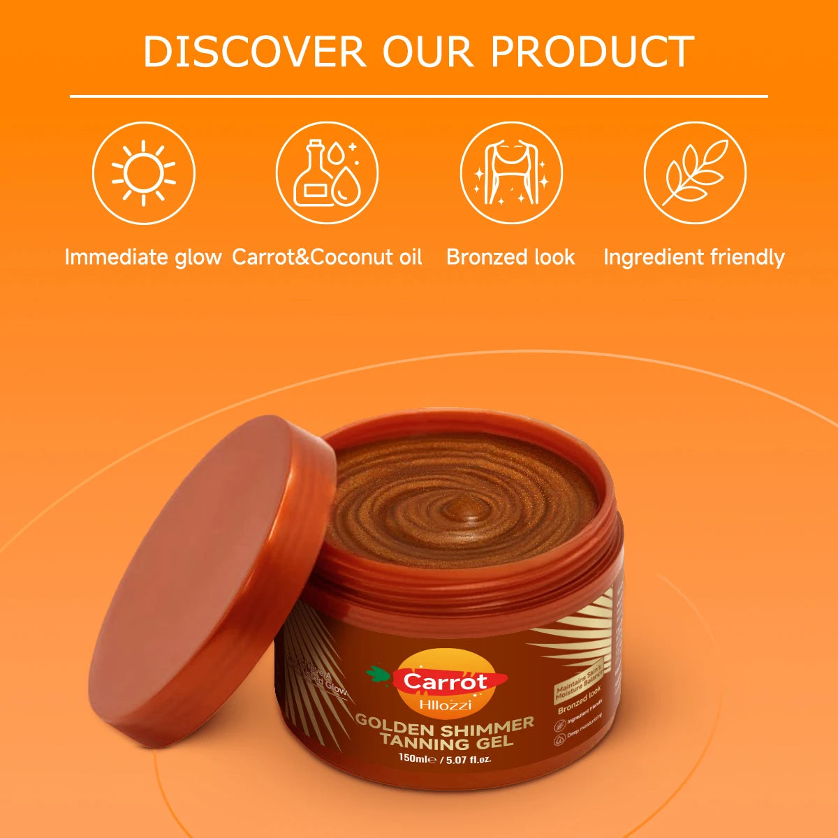 Carrot Golden Shimmer Sunless Tanning Lotion