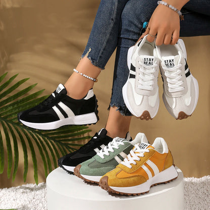 Elegant Lace Up Casual Sports Shoes