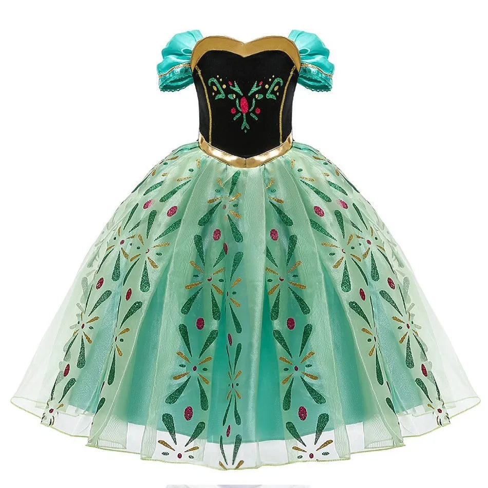 Elsa Anna Jasmine Rapunzel Pageant Cosplay Costume