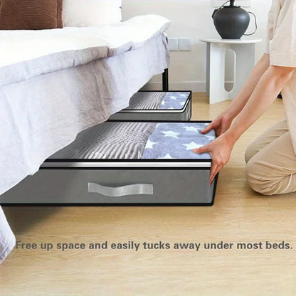 1pc/2pcs/3pcs Dustproof Under Bed Storage Box