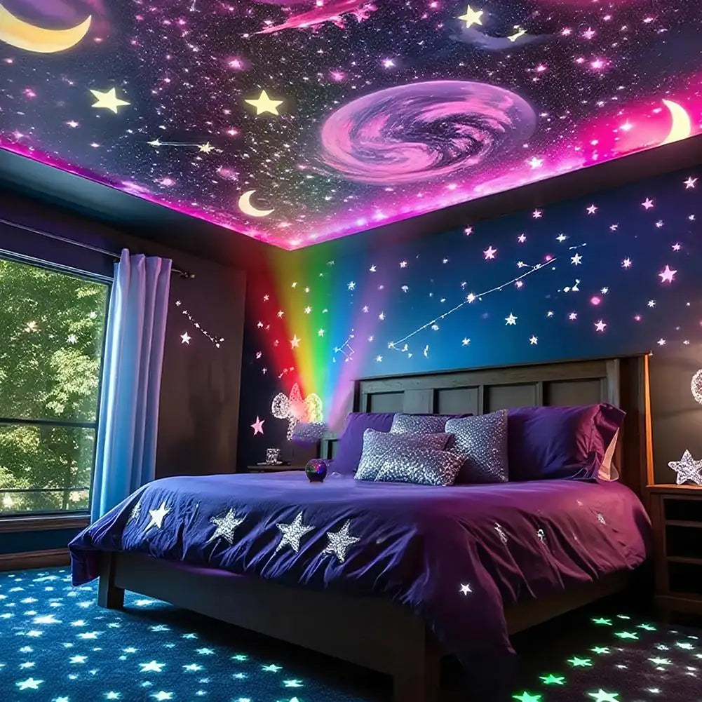Colorful Starry Sky Series 17 Colors Star Moon