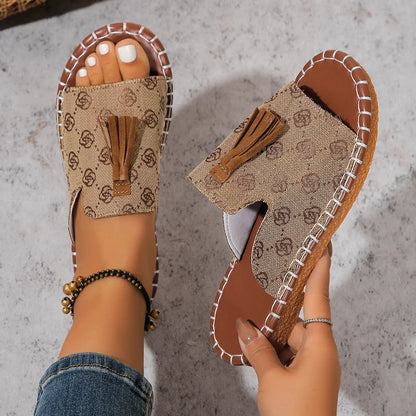 Casual Beach Flat Open Toe Slippers