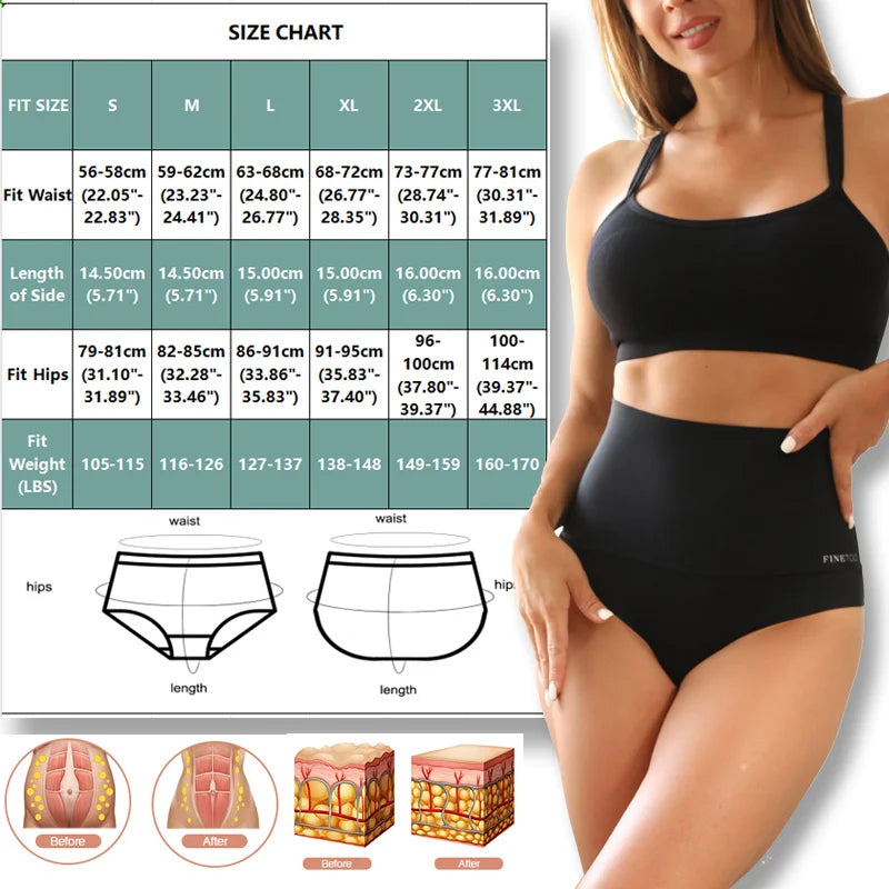 Seamless High Waist  Abdomen Hip Lift Briefs Body Shaping Lingerie
