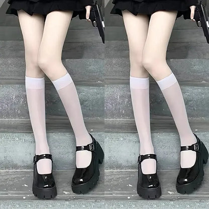 Thin Lace Transparent  High Long Socks