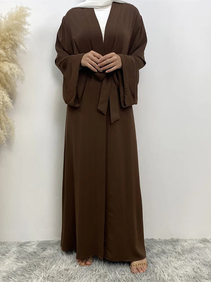 عباية رمضان إسلامية مفتوحة