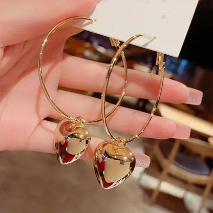 Exaggerated Leaf Flower Hoop Earrings