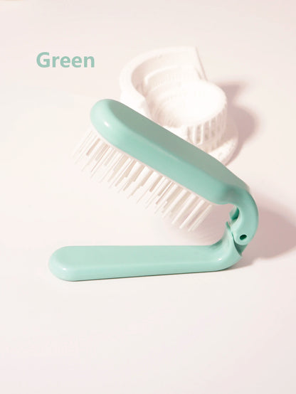 Foldable portable hair comb head hair wigs