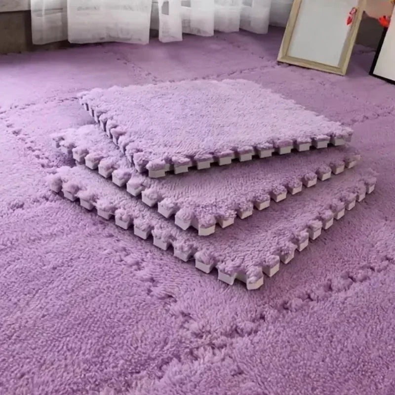 Soft Plush Foam Puzzle Mat Carpet Floor Rug Baby Play Mat
