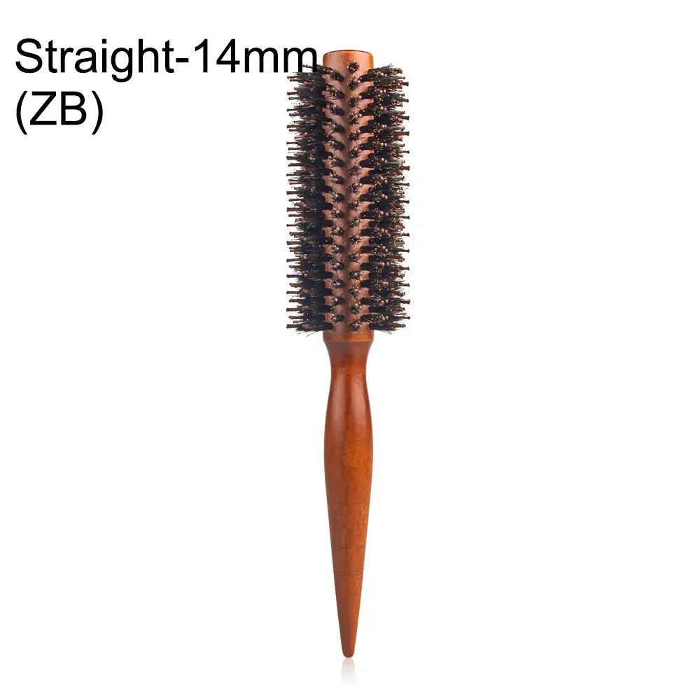 Wood Handle Round Rolling Brush