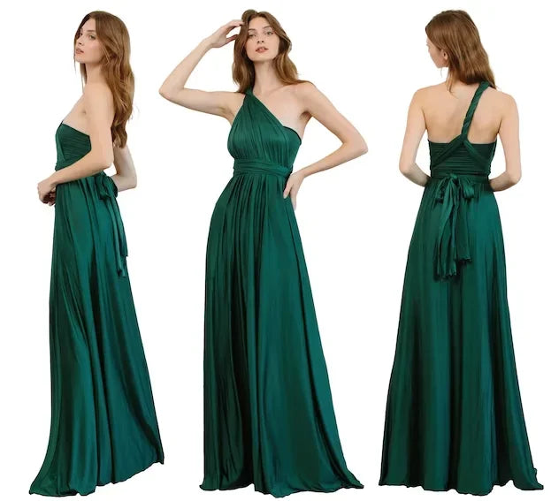 Rust Bridesmaid Dress Infinity Multiway Maxi Bridesmaid Dress