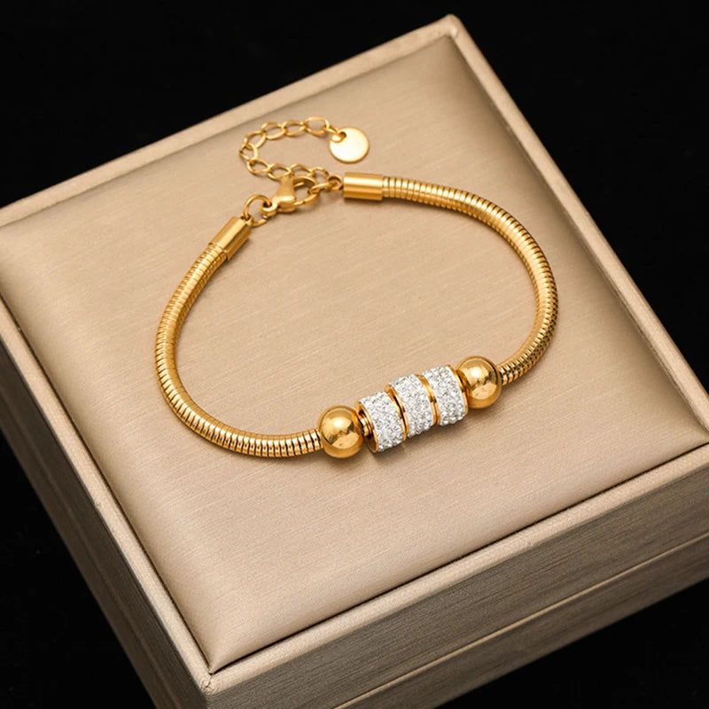 DANA Twisted 18K Gold Plated Bracelet