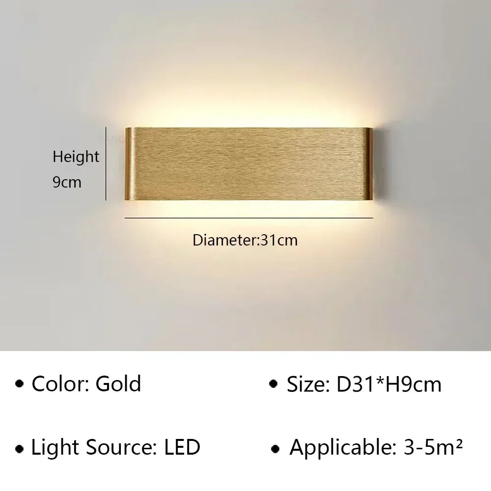 Modern LED Wall Lamp for Bedside Living Room Stairs Aisle