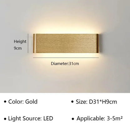 Modern LED Wall Lamp for Bedside Living Room Stairs Aisle