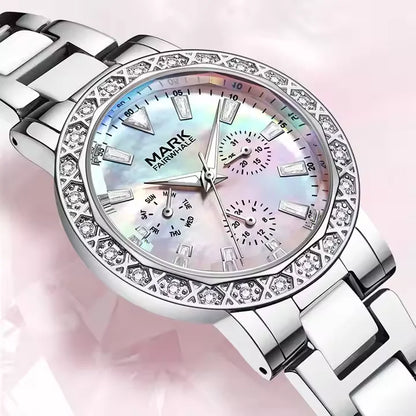 Diamond Ceramic Chain Quartz Watch