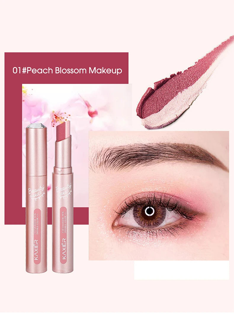 Gradient two-color eye shadow pen waterproof