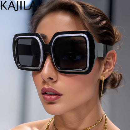 Oversized Square Luxury Vintage Sunglasses