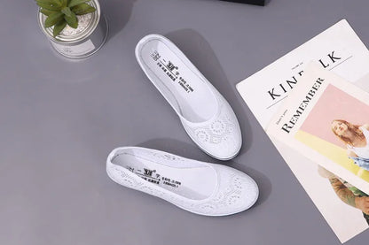 Flat Mid Wedge Heel Sneakers