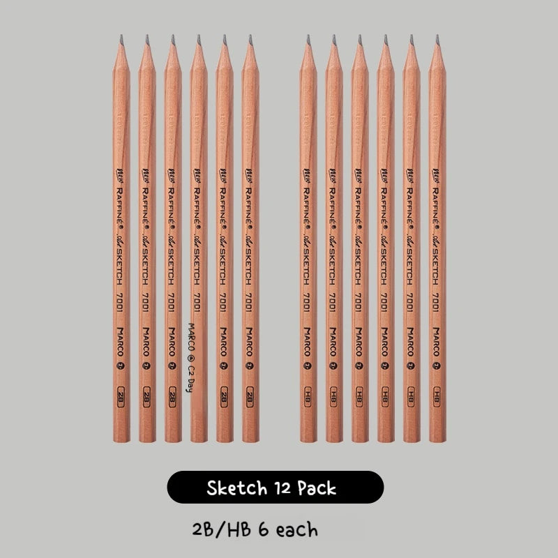 5/6/7/12 PCS Charcoal Graphite Sketch Pencils Set