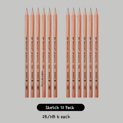 5/6/7/12 PCS Charcoal Graphite Sketch Pencils Set