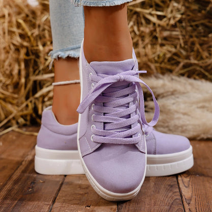 Casual Lace Up Platform Tennis Sport Sneakers