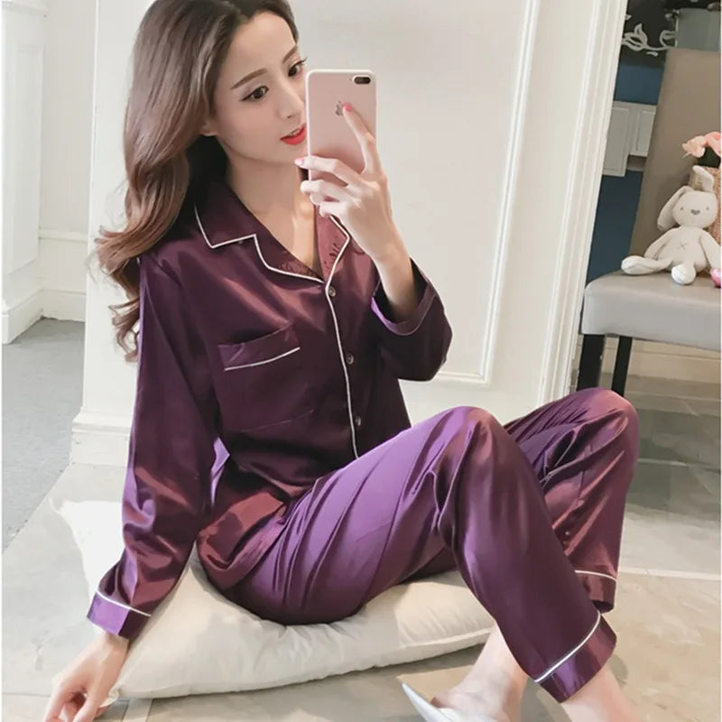 Silk Satin Pyjama Set