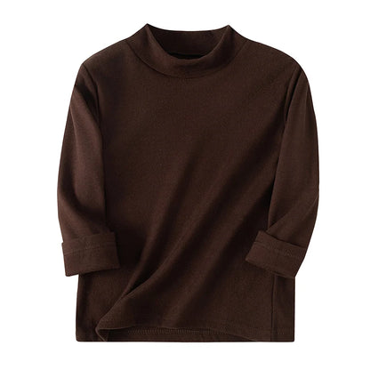 4/1 Piece Autumn And Winter Half High Neck Warm Base Shirt
