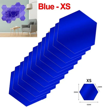 Hexagon Acrylic Mirror Wall Home Decoration Sticker