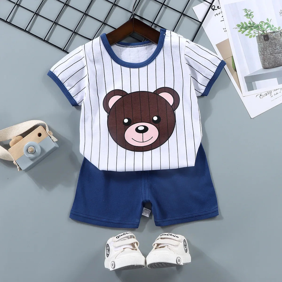 Children Boys Girl T-shirt Cotton Toddler Set