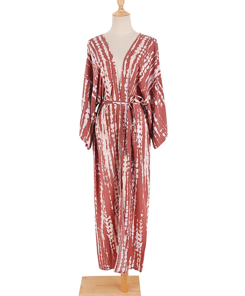 Long Kimono Swimsuit Cover up Outfits Bathing Suit