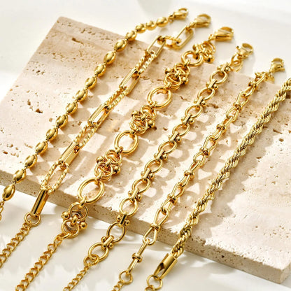 DANA Chunky Gold Plated Bracelets