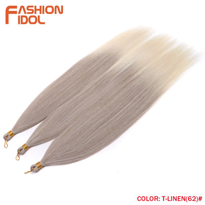 Ombre Silver Grey Crochet Hair Extensions