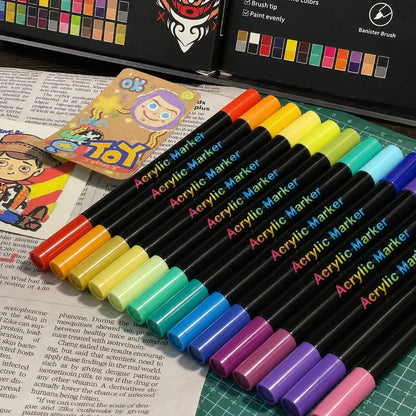 Professional Art Use 24/48-Color Acrylic Paint Markers