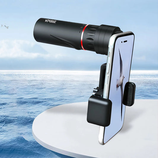 Monocular Telescope Upgrade 2000X24 HD Monoculars Adapter Pocket Monoscope Binoculars