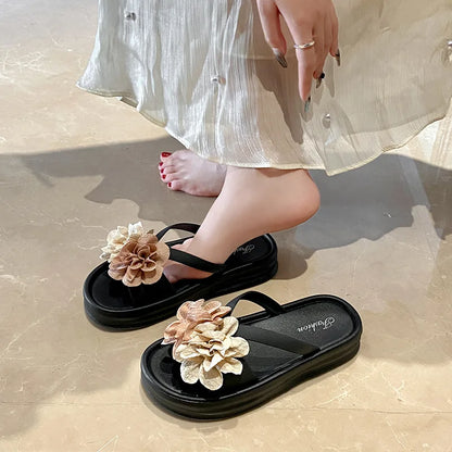 DANA Two-Tone Floral Sandals