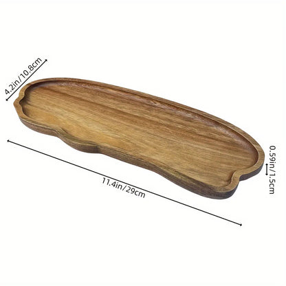 Japanese solid wood fruit plate