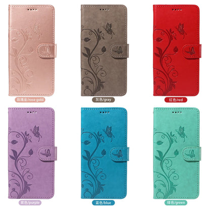 Butterfly Flower Leather Case For Samsung Galaxy Flip Cover
